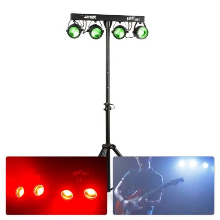 MAX PartyBar11 lichtset - 4x 20W COB Par + statief | MAX