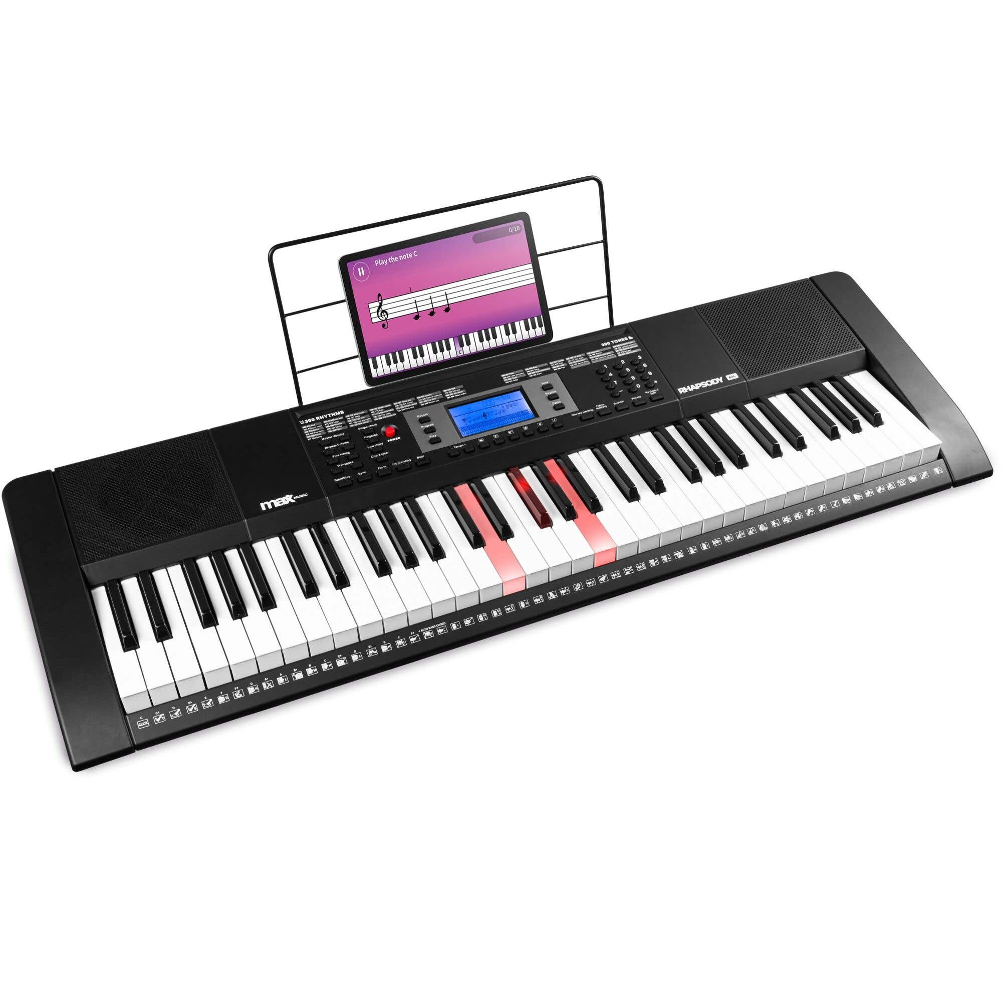 MAX Rhapsody61L keyboard met 61 lichtgevende toetsen - MIDI keyboard - | MAX