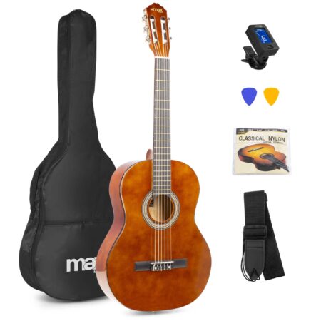 MAX SoloArt klassieke akoestische gitaar (39") - 4/4 - Starterset - | MAX