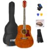 MAX SoloJam Western akoestische gitaar starterset - 4/4 - Bruin (hout) | MAX