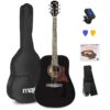 MAX SoloJam Western akoestische gitaar starterset - 4/4 - Zwart | MAX