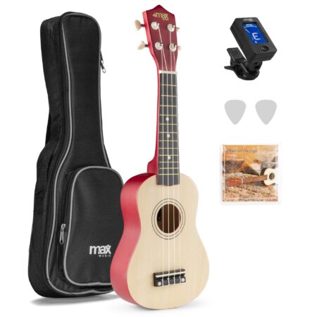 MAX UKEY Ukelele set met 21" Ukulele en accessoires - Naturel | MAX