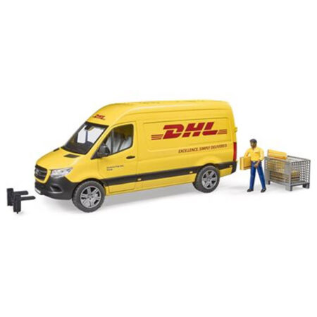 MB Sprinter DHL met chauffeur van Bruder | Bruder