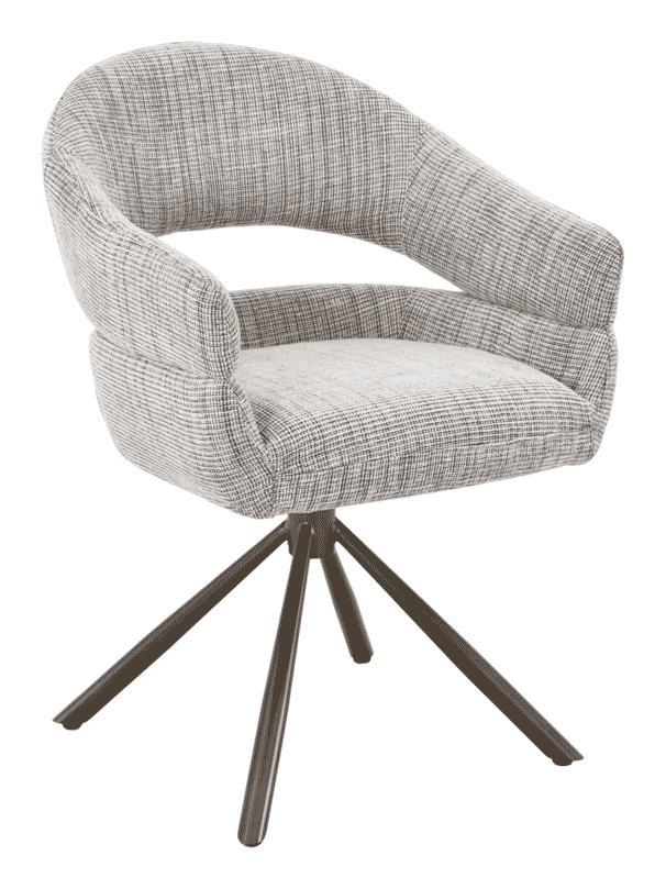 MUST Living Draaibare Eetkamerstoel Clooney Donna-stof - Beige | MUST Living