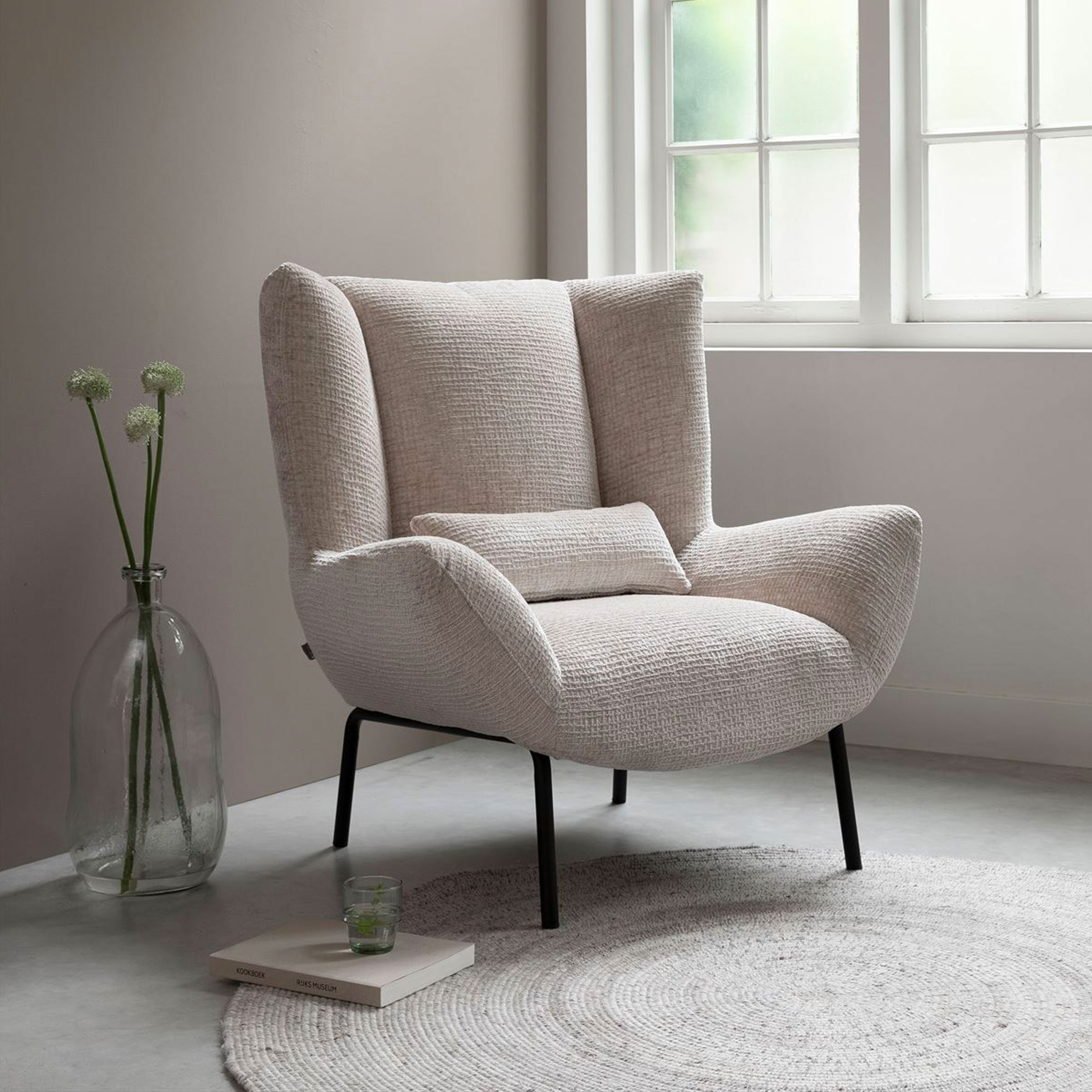 MUST Living Fauteuil Astro Chenille - Naturel | MUST Living