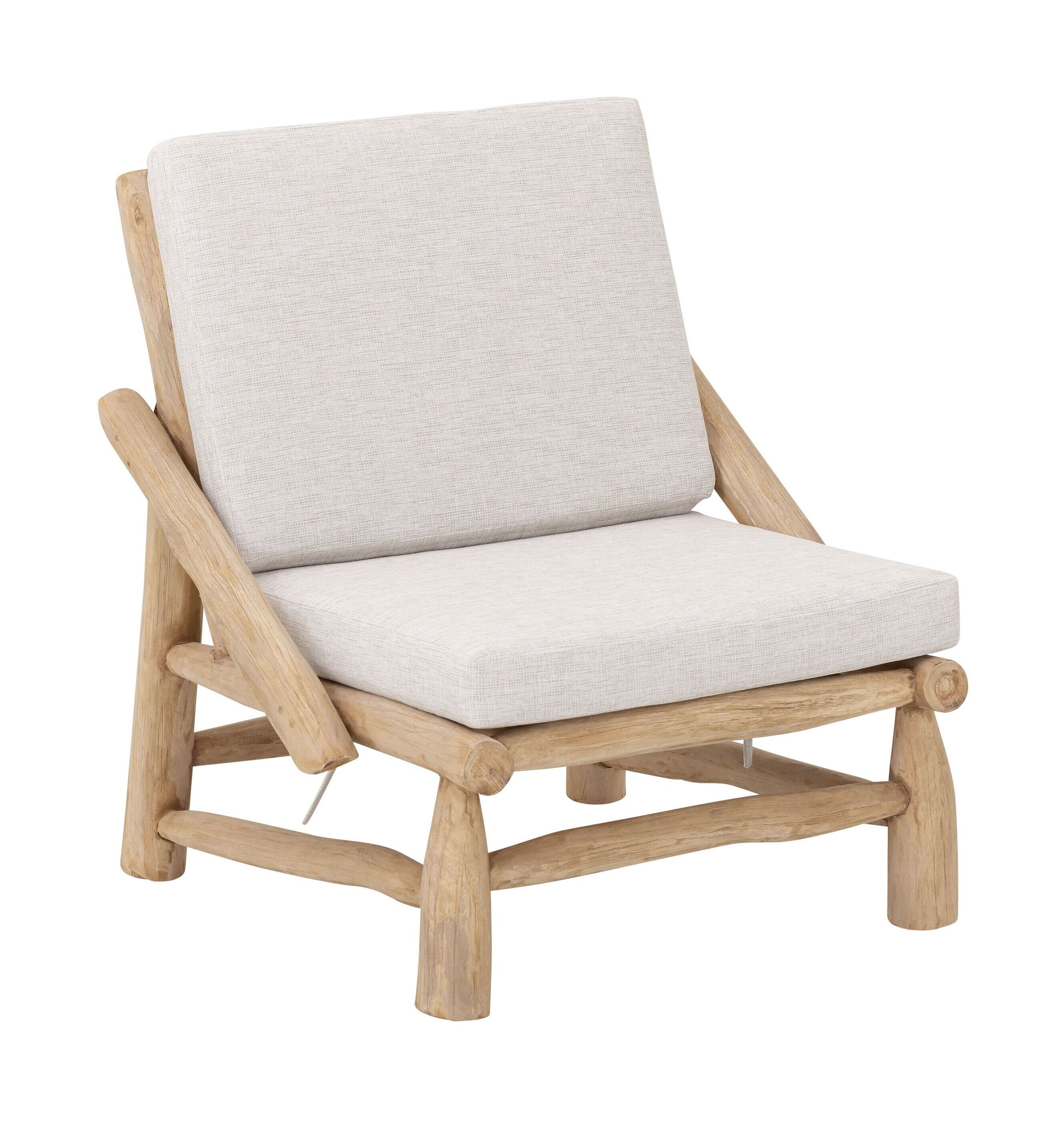 MUST Living Fauteuil Blue Marlin Teakhout - Beige | MUST Living