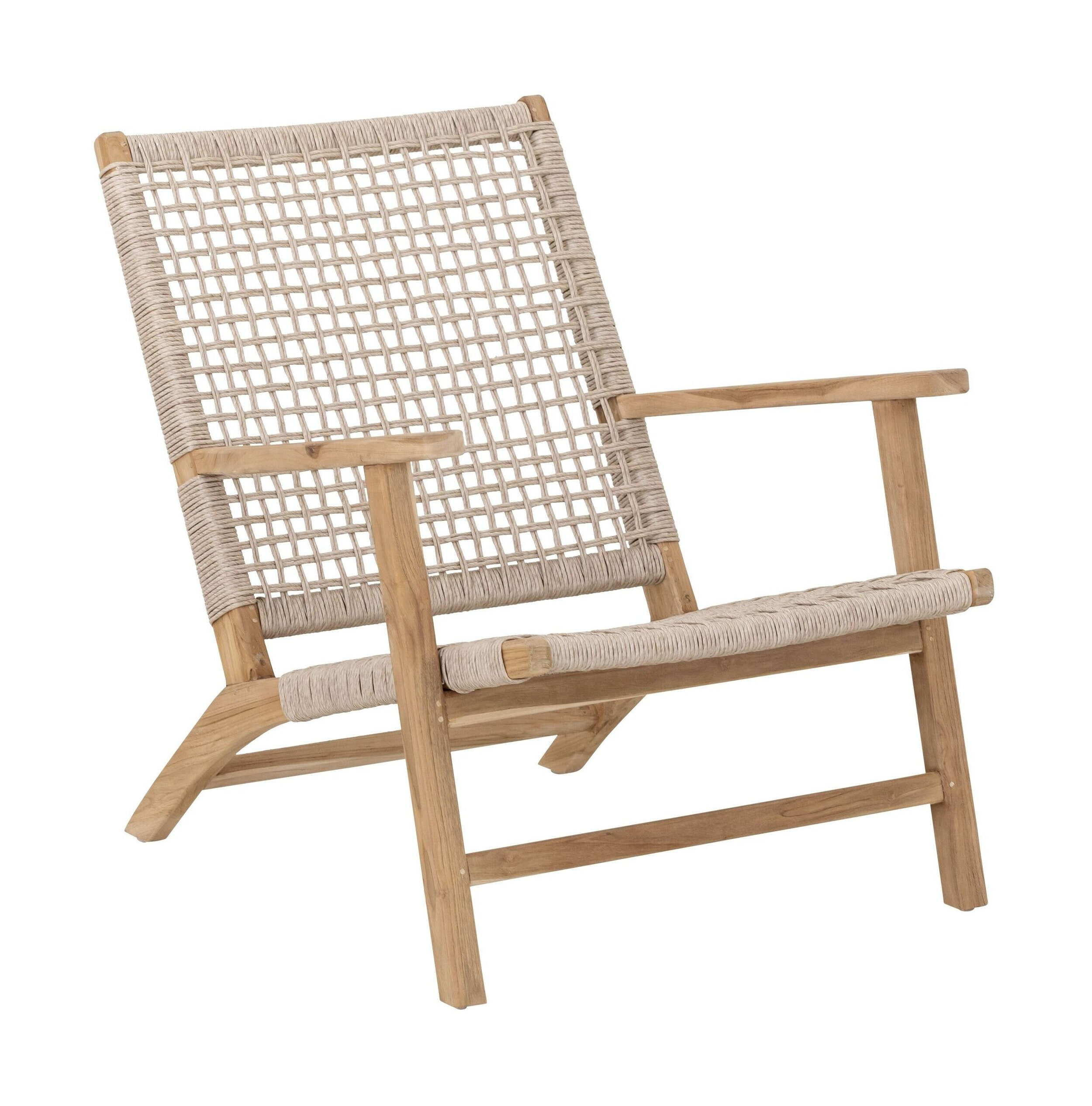 MUST Living Fauteuil William Teakhout en touw - NATUREL | MUST Living