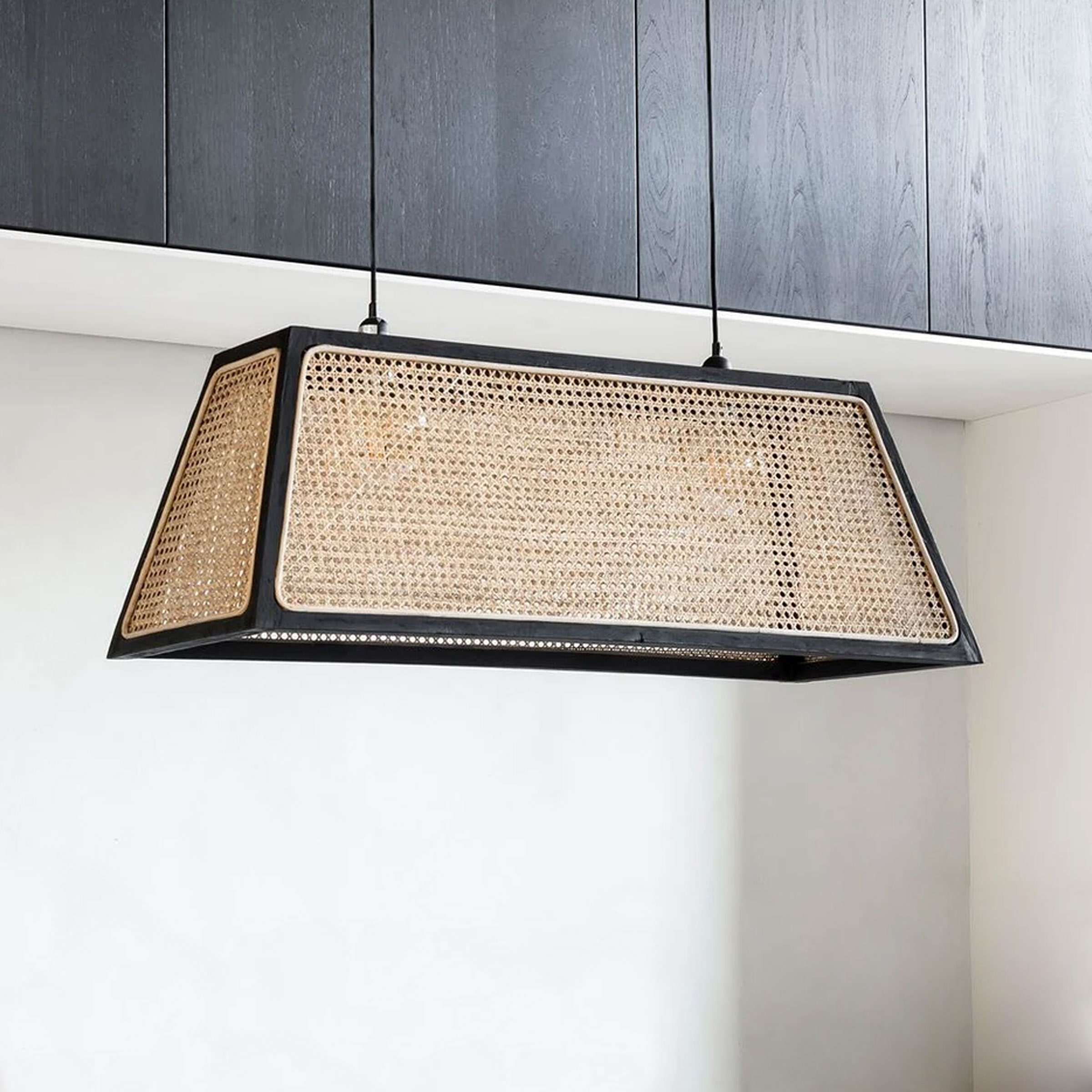 MUST Living Hanglamp Raffles Rotan en teakhout