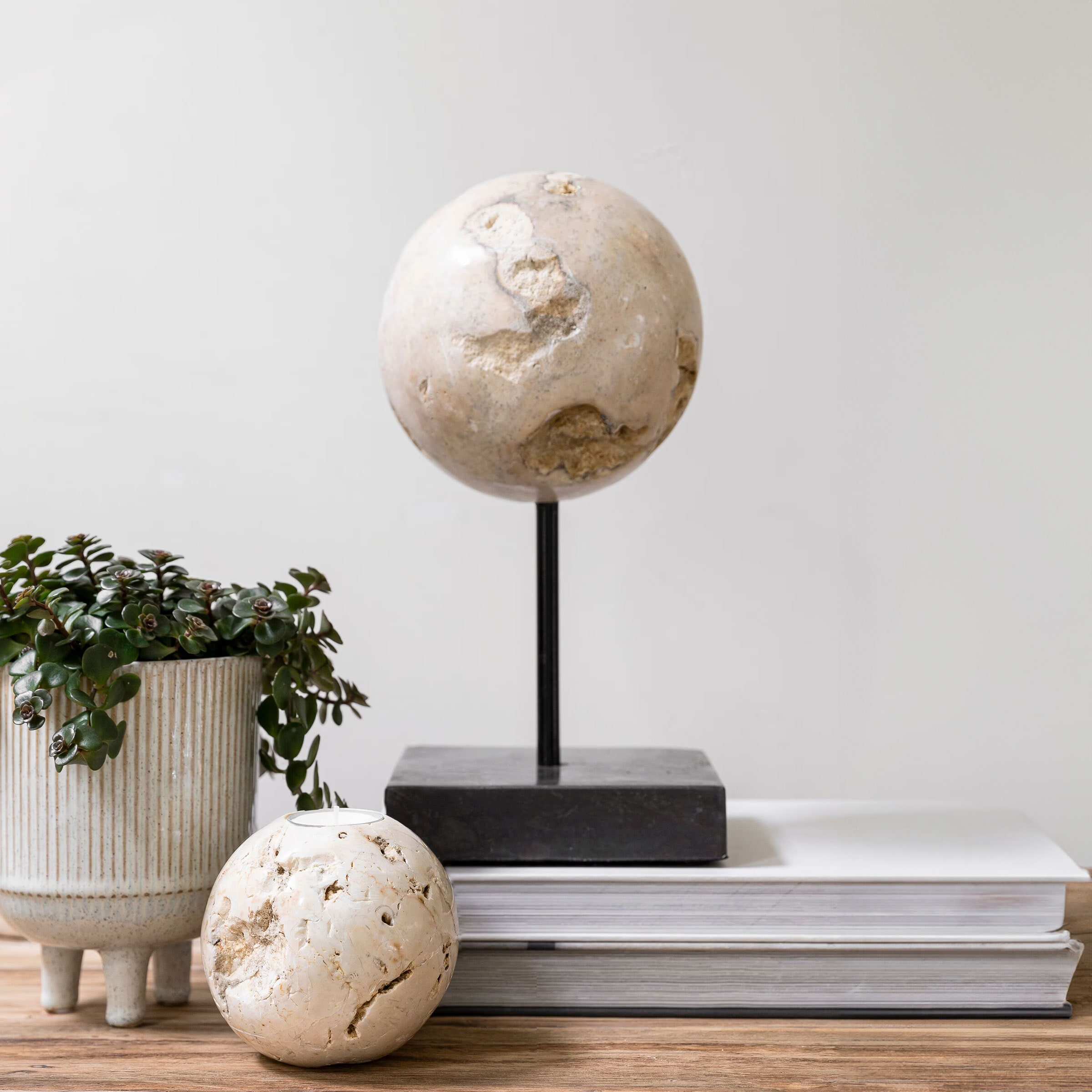 MUST Living Ornament Cheese Stone Marmer - Beige | MUST Living