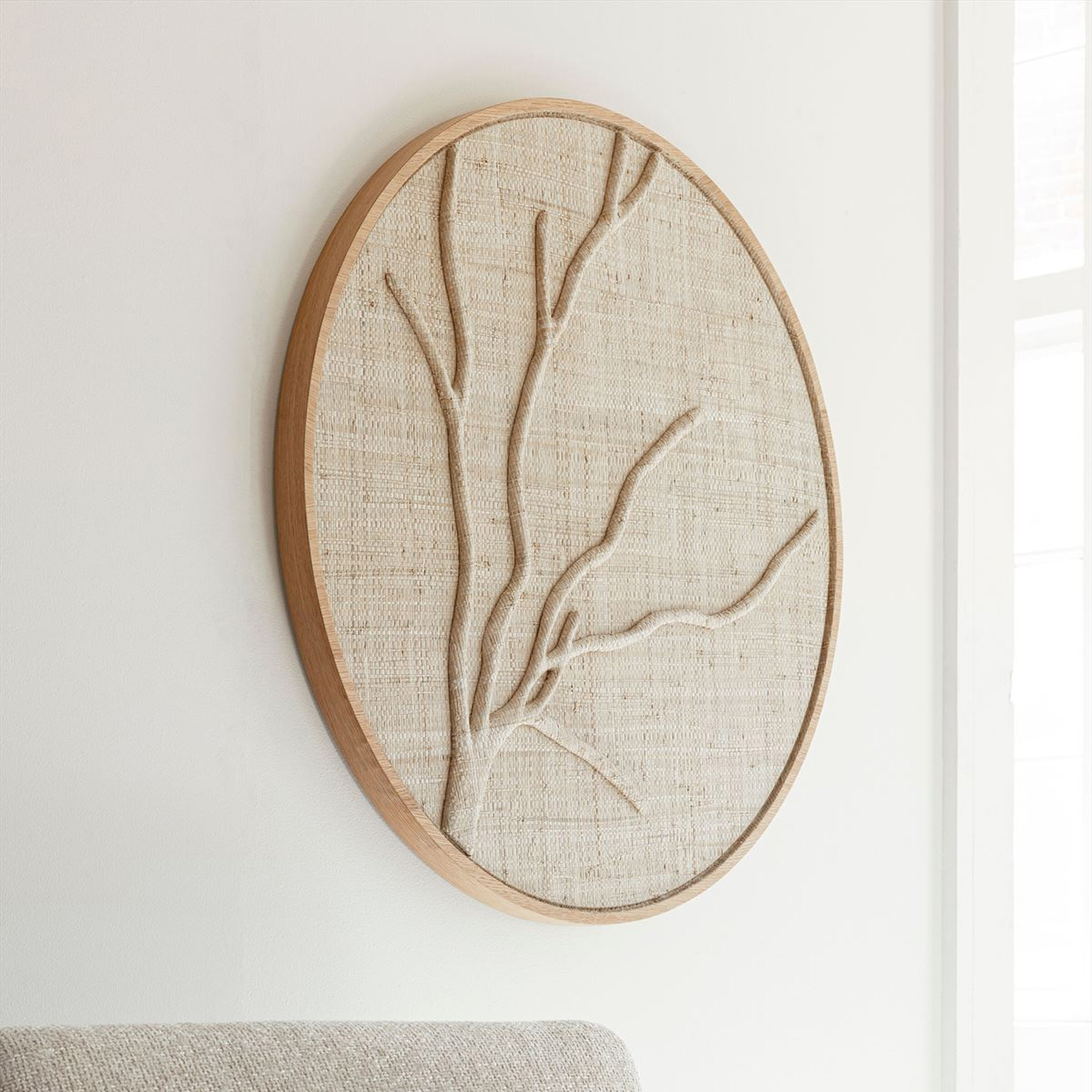 MUST Living Rond Wandpaneel Jungle Palmblad