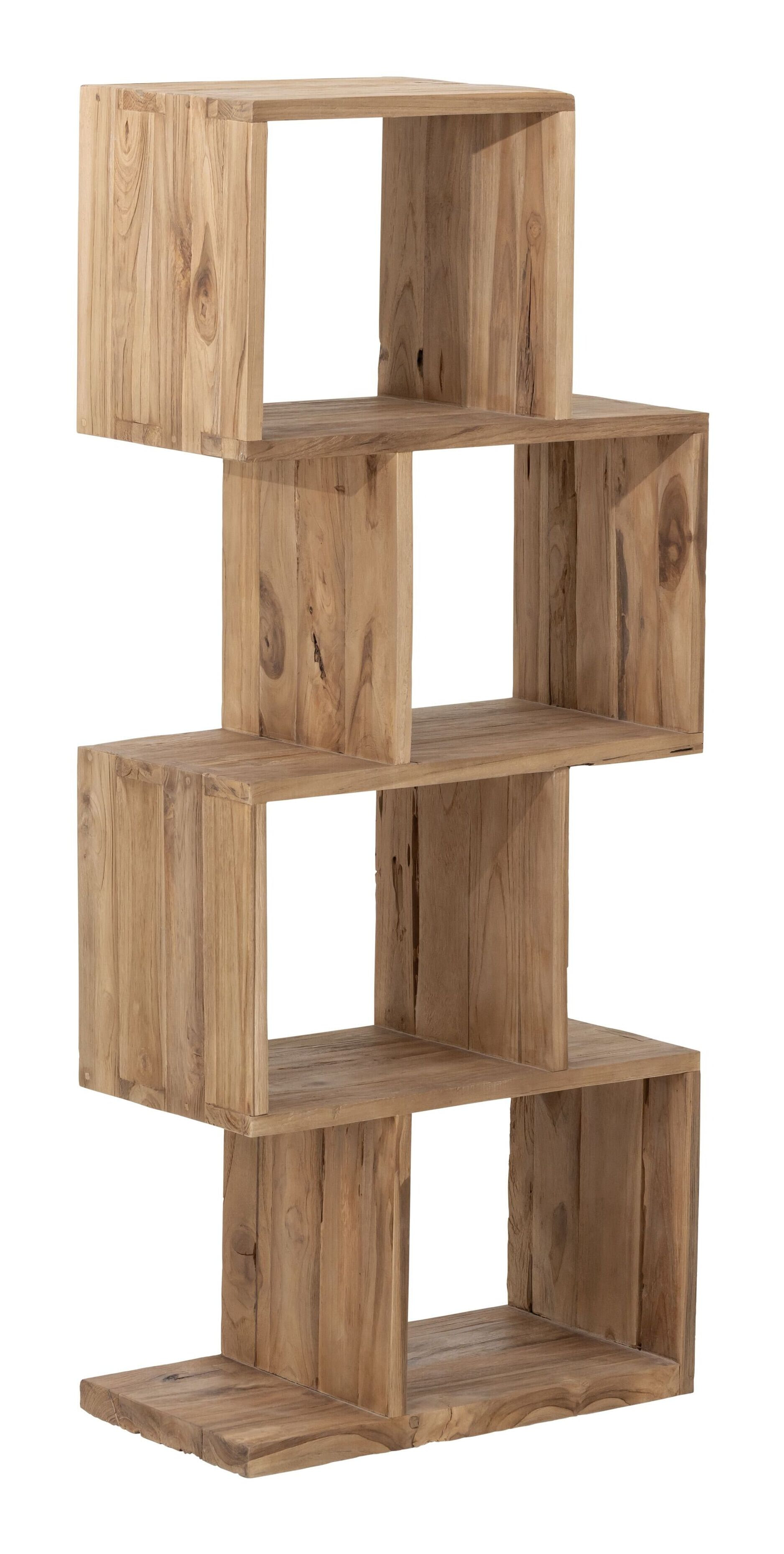 MUST Living Wandkast Tetris Gerecycled teakhout