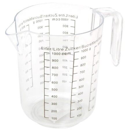 Maatbeker 1 liter kunststof |