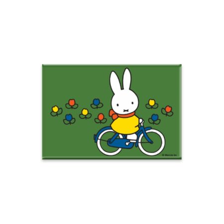 Magneet nijntje fiets groen 8x5