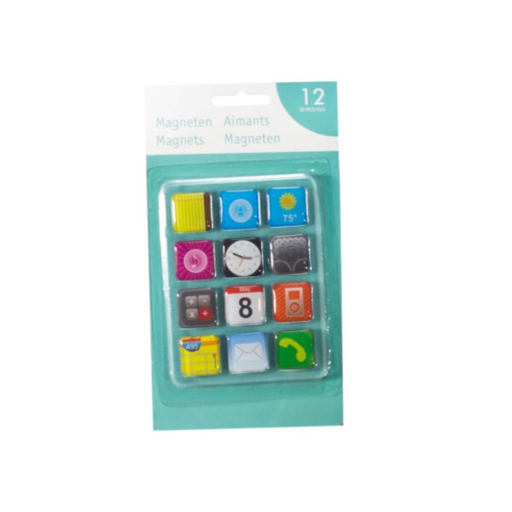 Magneten Phone set a 12 stuks op kaart | Svenska Living