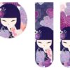 Magnetische Bladwijzer Kiyomi - Kimidoll met Bloesemmotieven | Tokyo Design Studio