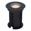 Maisy LED Grondspot Rond - Dimbaar - GU10 - 2700K warm wit - 4 Watt 345 lumen - Rond - Ø12cm - Tuinspot - Oprit - Zwart - IP67 waterdicht | HOFTRONIC