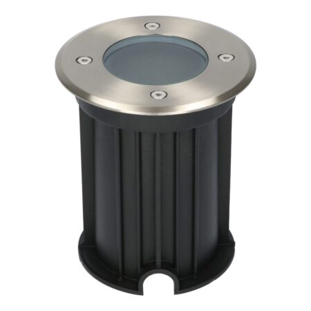 Maisy LED Grondspots - Rond - Ø12cm - RVS - GU10 fitting - Excl. lichtbron - IP67 - Tuinspot - Oprit | HOFTRONIC