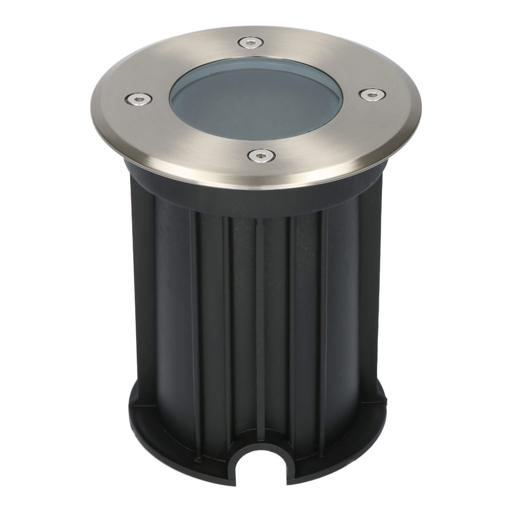 Maisy LED Grondspots - Rond - Ø12cm - RVS - GU10 fitting - Excl. lichtbron - IP67 - Tuinspot - Oprit | HOFTRONIC