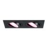 Mallorca - LED inbouwspot - IP20 - Kantelbaar - 11 Watt 690 Lumen - Wifi + Bluetooth - RGBWW - Dubbel - GU10 - Google Home
