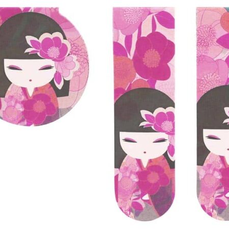 Mana Magnetische Bladwijzer - Kimidoll - Roze Bloemmotieven | Tokyo Design Studio