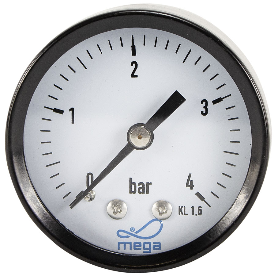 Manometer zandfilter drukmeter 0 - 4 bar (1/8") (achteraansluiting) | Mega Pool