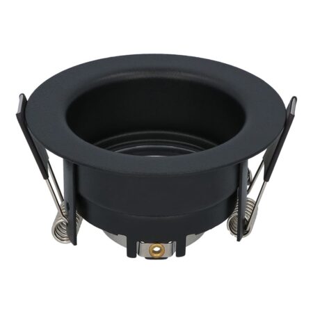 Mari - LED Inbouwspot - Verzonken armatuur - Diameter 85mm - GU10 Fitting incl. lamphouder - IP65 voor badkamer en buiten - Rond - Zwart | HOFTRONIC