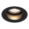 Mari LED inbouwspot verzonken - 4 Watt 345 Lumen - 4000K neutraal wit - GU10 - Dimbaar - Rond - IP64 Waterdicht - Zwart - Anti-glare | HOFTRONIC
