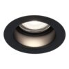 Mari LED inbouwspot verzonken - 4 Watt 345 Lumen - 6500K daglicht wit - GU10 - Dimbaar - Rond - IP64 Waterdicht - Zwart - Anti-glare | HOFTRONIC
