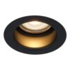 Mari LED inbouwspot verzonken - 4 Watt 345 lumen - 2700K warm wit - GU10 - Dimbaar - Rond - IP65 Waterdicht - Zwart - Anti-glare | HOFTRONIC