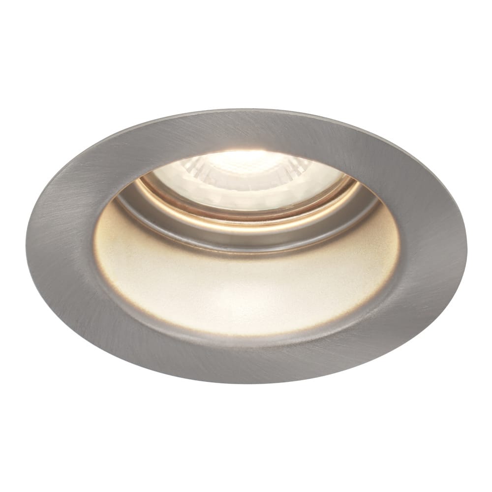 Mari - LED platte inbouwspots met lage inbouwdiepte - 6 Watt 570 Lumen - 4000K Neutraal wit - GU10 LED Module - Verzonken - Dimbaar - Rond - IP65 waterdicht - RVS | HOFTRONIC
