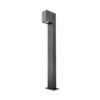 Marion LED Sokkellamp buiten zwart - 100 cm - Padverlichting - GU10 Fitting - Max. 7 Watt - IP65 Waterdicht - Staande buitenlamp | HOFTRONIC
