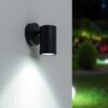 Mason - LED Wandlamp - IP44 Waterdicht - 4 Watt 345 Lumen - GU10 - 6500K Daglicht Wit - Dimbaar - Voor binnen en buiten - Downlight - Zwart | HOFTRONIC