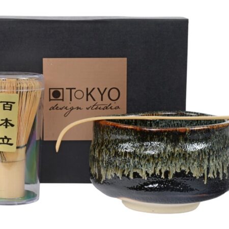 Matcha Cadeauset Zwart - The Oriental Shop - 11 x 8 cm | Tokyo Design Studio