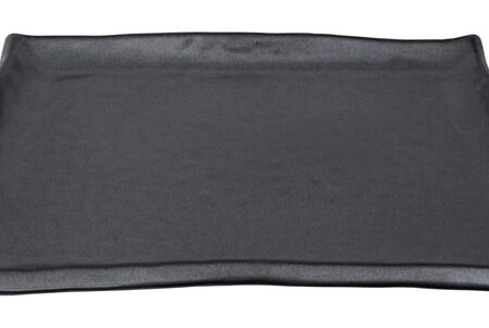 Matzwart Rechthoekig Bord - Tetsu Kessho - 30 x 23 cm | Tokyo Design Studio