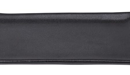 Matzwart Rechthoekig Bord - Tetsu Kessho Matte - 21.5 x 12.5cm | Tokyo Design Studio