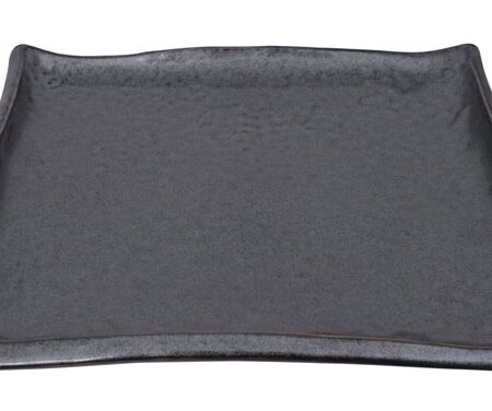 Matzwart Vierkant Bord - Tetsu Kessho Matte - 22.7 x 22.7 cm | Tokyo Design Studio