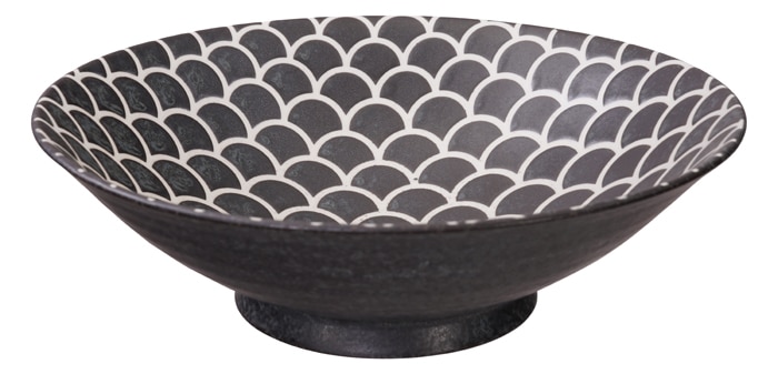 Matzwarte Kom - Onyx Noir - 1400ml 25 x 7.4cm | Tokyo Design Studio