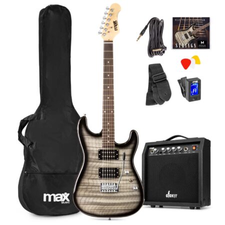 Max GigKit Elektrische gitaar 4/4 - Met 40 Watt versterker en | MAX