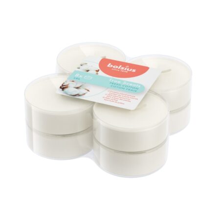 Maxilichten True Scent Fresh Cotton 8 Stuks 8 Uur | Bolsius