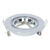 Maya - LED Inbouwspot - Kantelbaar armatuur - Diameter 93mm - GU10 Fitting incl. lamphouder - Rond - IP20 voor binnen - Chroom | HOFTRONIC