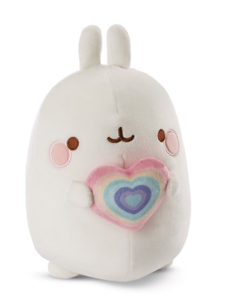Mega Molang plush met hart - 80 cm | Molang