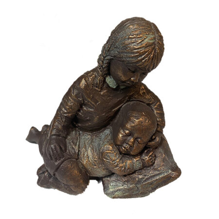Meisje met baby slaapt | Tenax