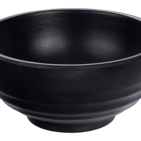 Melamine Zen Rijstkom - Tokyo Design Studio - Zwart 300ml 5x6 cm | Tokyo Design Studio