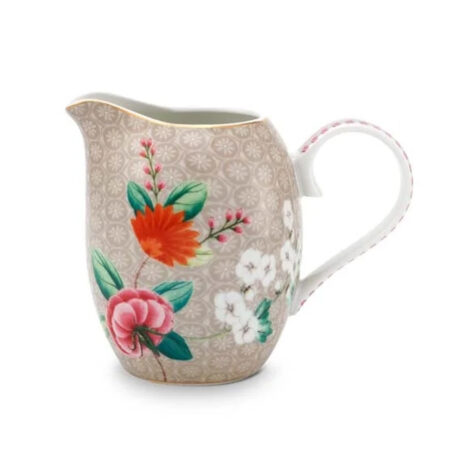 Melkkannetje S Blushing Birds khaki 250ml | PiP Studio