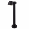 Memphis LED sokkellamp - 80cm - 6 Watt 300lm - Kantelbaar - IP54 - 3000K warm wit - Buitenlamp - Padverlichting - Zwart - Staande buitenlamp | HOFTRONIC