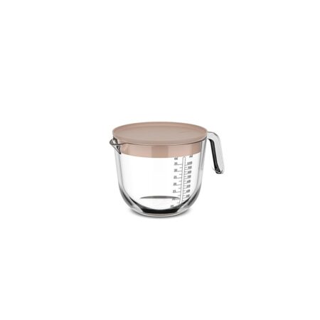 Mepal Glas Maatbeker 1l Met Deksel Chalk | Mepal