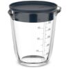 Mepal Glas Maatbeker 500ml Met Deksel Navy | Mepal