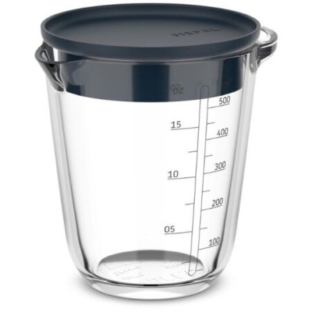 Mepal Glas Maatbeker 500ml Met Deksel Navy | Mepal