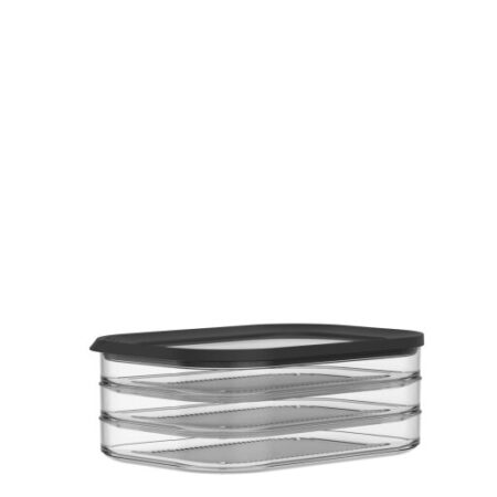 Mepal Vleeswarendoos Modula 550/3 zwart | Mepal