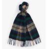 Merino Cashmere Tartan Scarf Green Loch | Barbour
